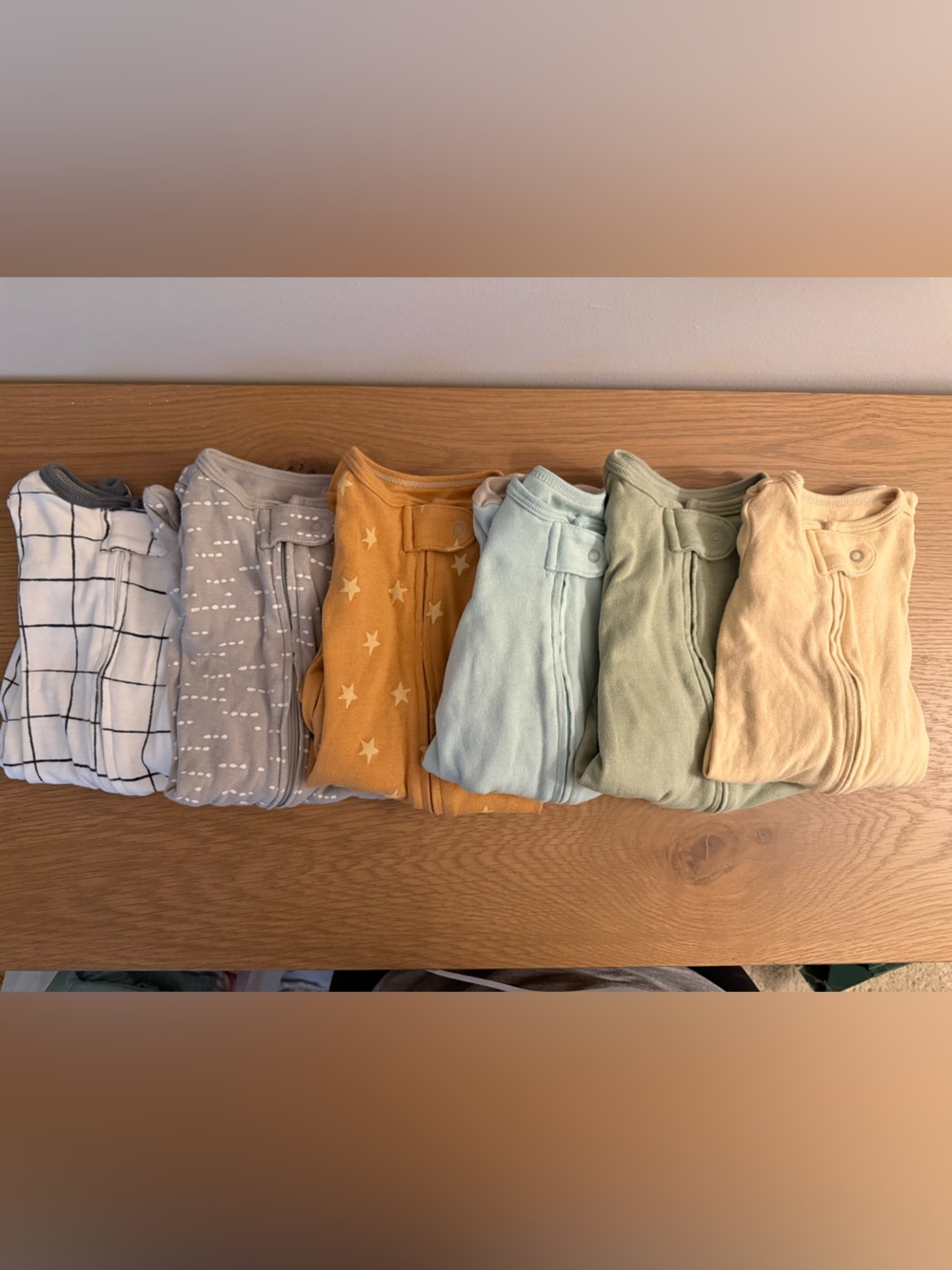 Cloud Island 6 Pack Onesie Bundle